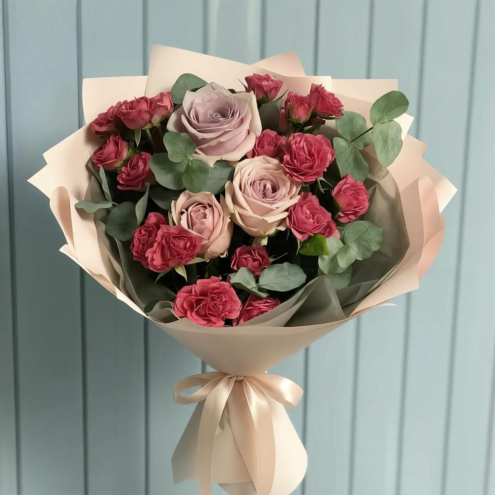 Букет цветов из: Гвоздики и Розы в Татарске