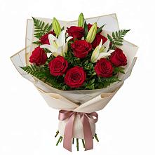 Букет цветов из:  Лилии и Розы в Татарске