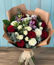 Букет цветов из:  Розы и Альстромерии в Татарске
