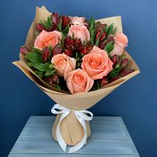 Букет цветов из:  Розы и Альстромерии в Татарске