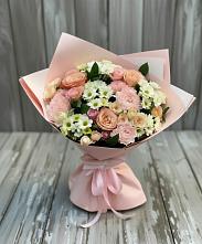 Букет цветов из:  Гвоздики, Розы и Хризантемы в Татарске