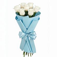 Букет 7 белых роз Проуд в Татарске