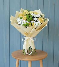 Букет цветов из:  Хризантемы и Розы в Татарске