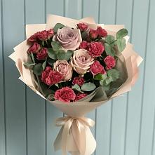 Букет цветов из:  Гвоздики и Розы в Татарске