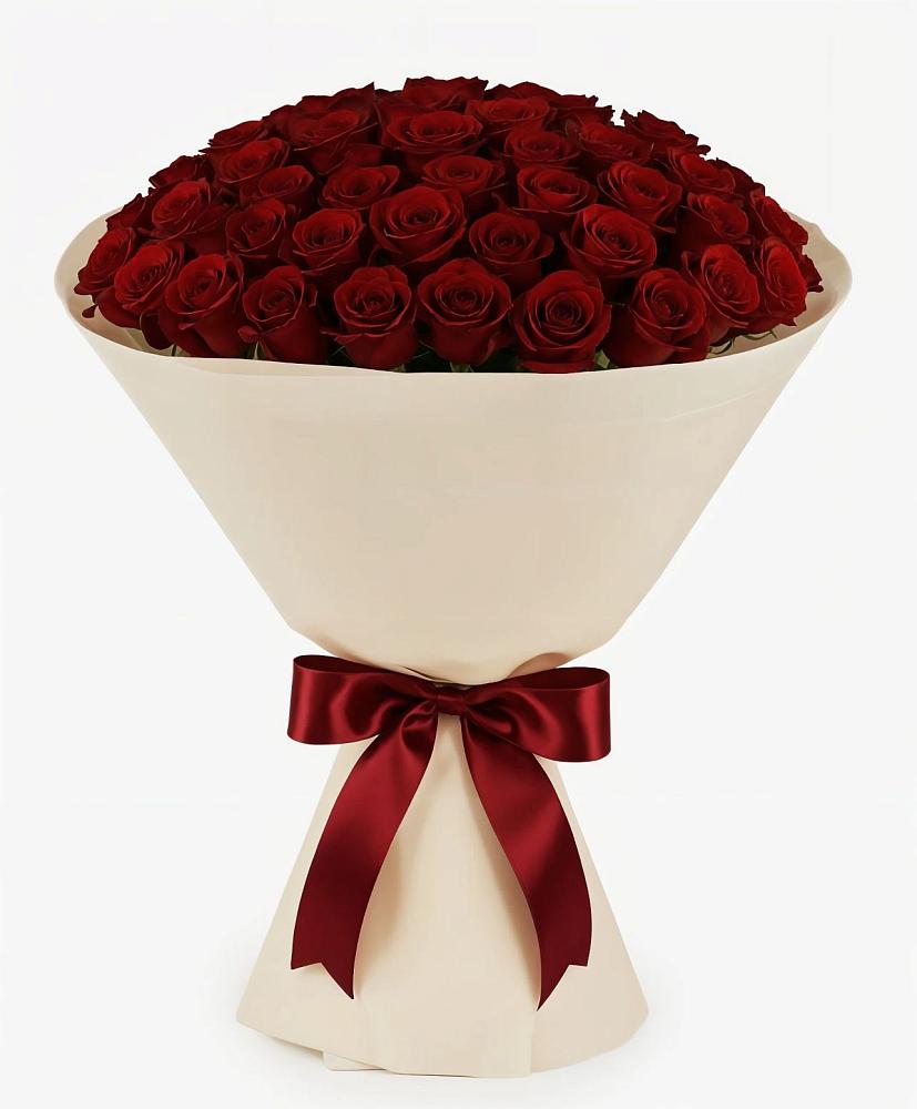 Букет 101 Бордовая роза Блэк Бакарра в Татарске